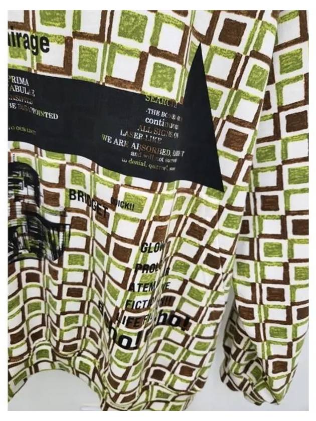 lettering print pattern cotton hooded top - PRADA - BALAAN.