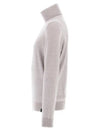 Virgin Wool Turtleneck Sweater Light Gray - FAY - BALAAN 2