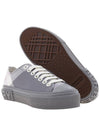 Cotton Check Low Top Sneakers Grey - BURBERRY - BALAAN 6