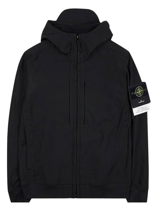 Soft Shell RE Dye Technology Hooded Jacket Black - STONE ISLAND - BALAAN 11