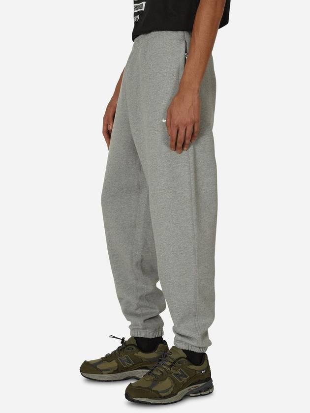 Men's Solo Swoosh Fleece Track Pants Grey - NIKE - BALAAN 3