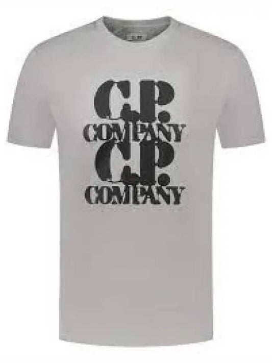 30/1 Jersey Graphic Short Sleeve T-Shirt Grey - CP COMPANY - BALAAN 2