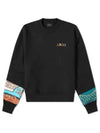 Men's Old English Crew Neck Sweatshirt Black - AMIRI - BALAAN 1