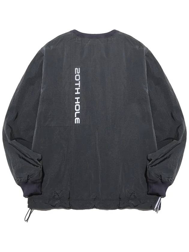 Woven string windbreaker sweatshirt CHARCOAL - 20THHOLE - BALAAN 7