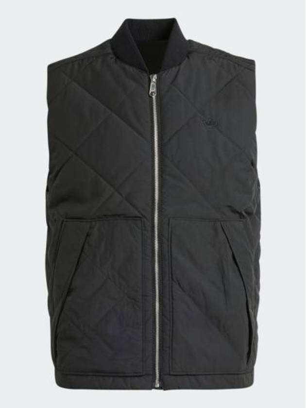 Premium Essentials Nylon Quilted Vest Black - ADIDAS - BALAAN 2