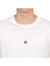 4G Logo Cotton Short Sleeve T-shirt White - GIVENCHY - BALAAN 6