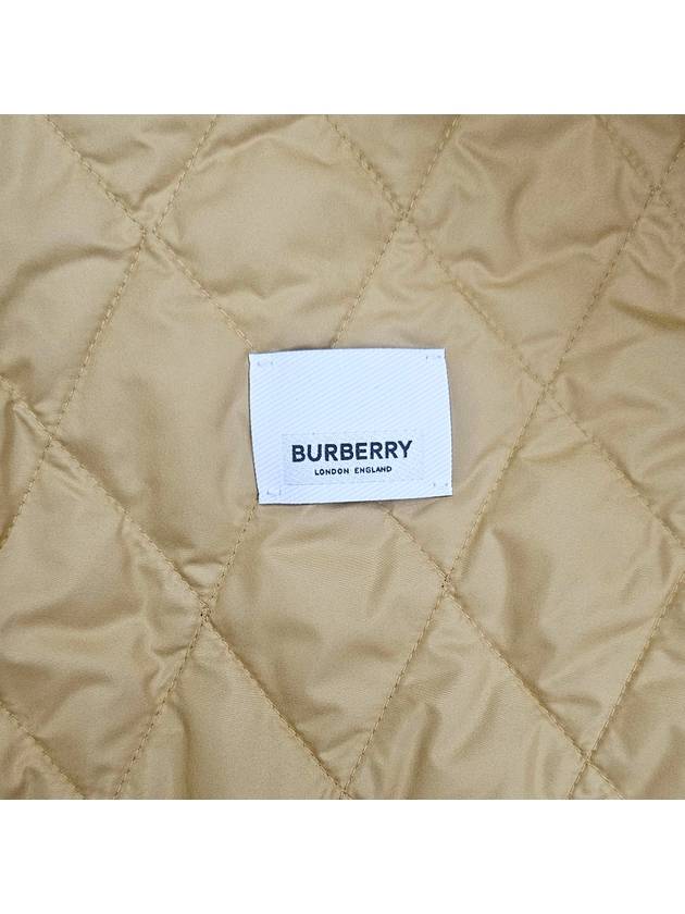 Tight Diamond Quilted Double Coat Beige - BURBERRY - BALAAN 9