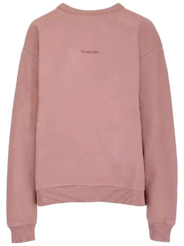 Mini Logo Crew Neck Sweatshirt Blush Pink - ACNE STUDIOS - BALAAN 3