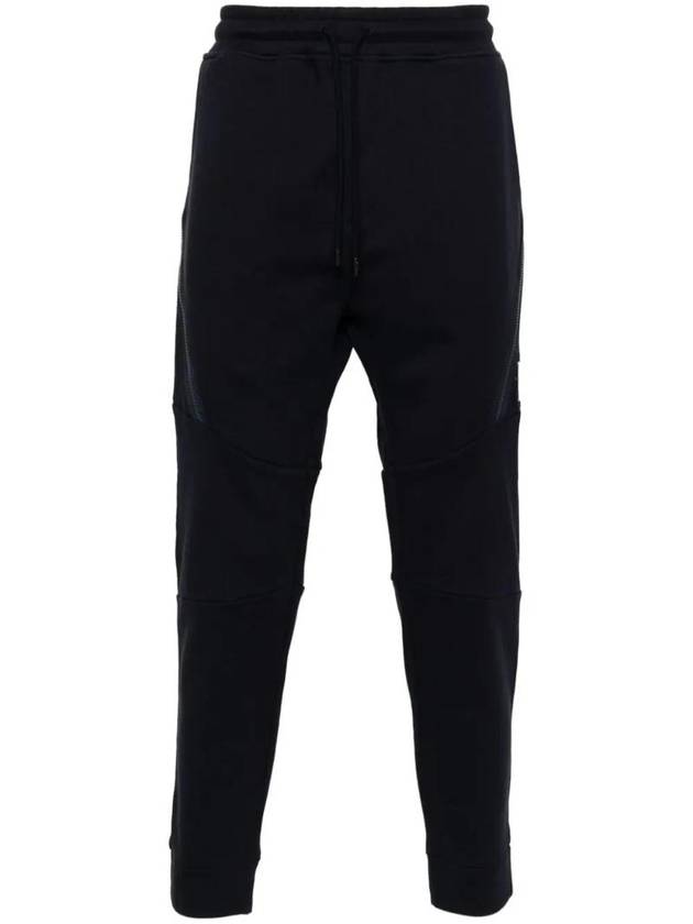 Diagonal Raised Fleece Cargo Track Pants Blue - CP COMPANY - BALAAN 1