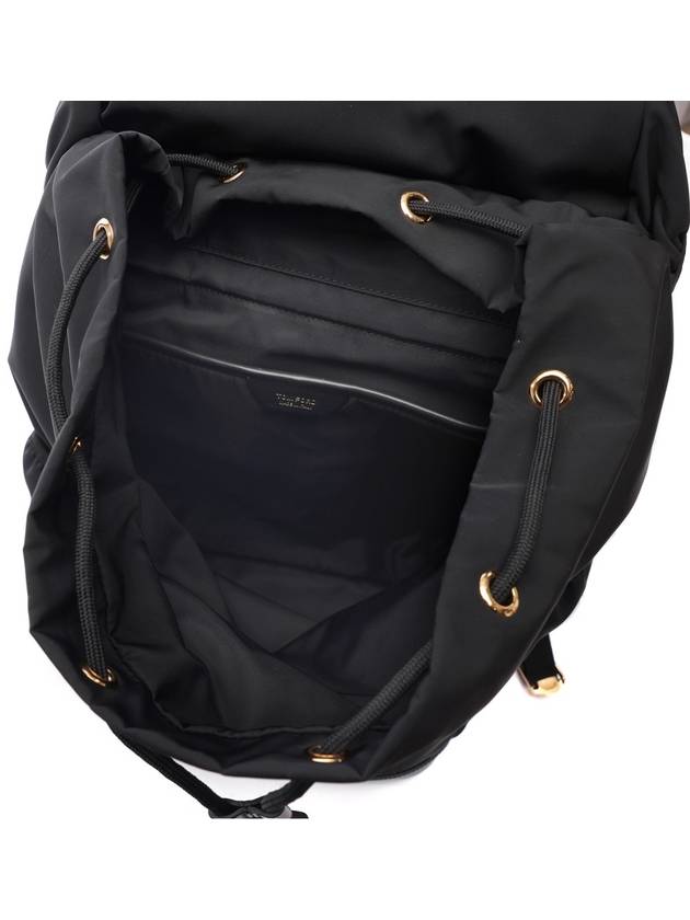 Buckle Strap Drawstring Backpack Black - TOM FORD - BALAAN 7