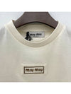 Logo T-Shirt MJN483 15AXF047M B0011165693 - MIU MIU - BALAAN 4