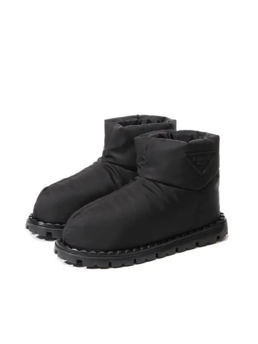 triangle logo re-nylon winter boots black - PRADA - BALAAN 2