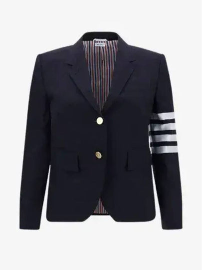 Plain Weave Suiting Classic 4 Bar Jacket Navy - THOM BROWNE - BALAAN 2