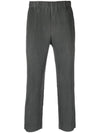 Pleated Straight Pants Grey - ISSEY MIYAKE - BALAAN 1