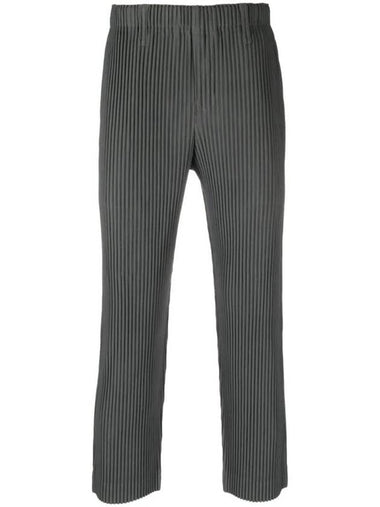 Pleated Straight Pants Grey - ISSEY MIYAKE - BALAAN 1