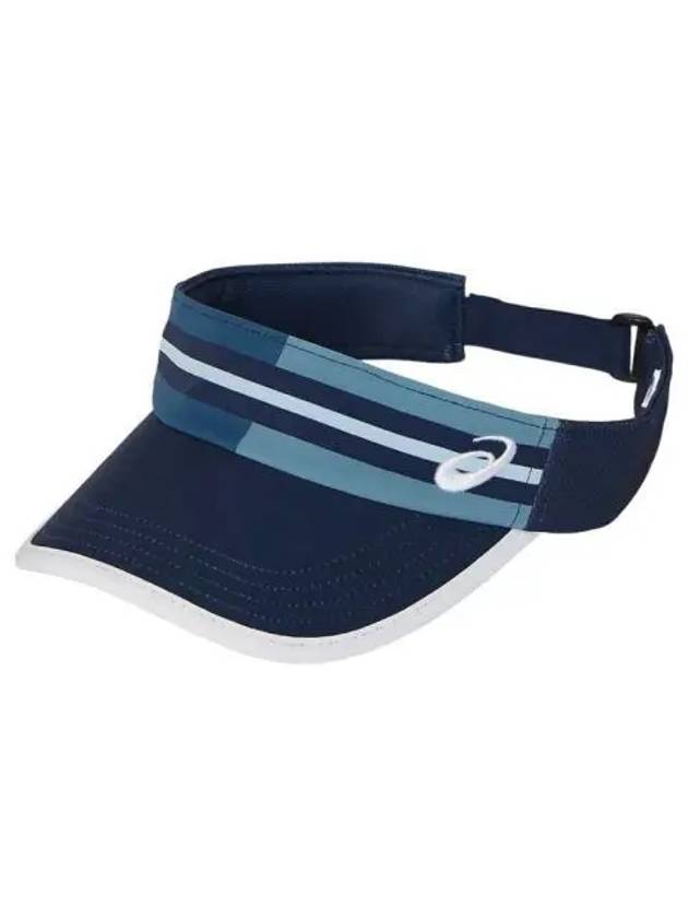 Graphic Embroidered Logo Visor Blue - ASICS - BALAAN 1