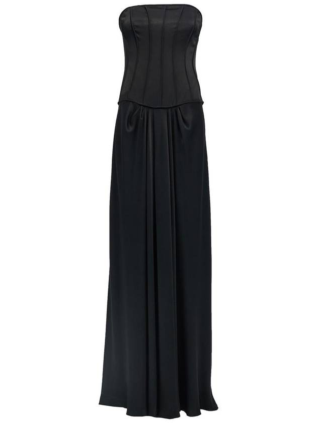 Alberta Ferretti Corset Satin Dress - ALBERTA FERRETTI - BALAAN 1