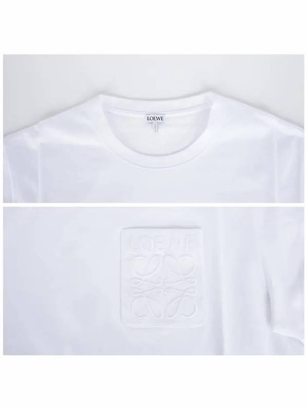 Relaxed Fit Cotton Short Sleeve T-Shirt White - LOEWE - BALAAN 6