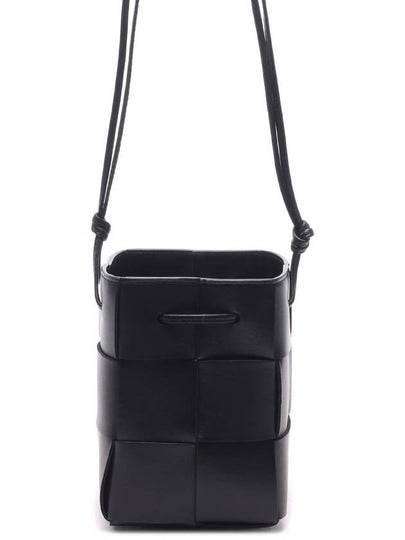 Intrecciato Cassette Small Bucket Bag Black - BOTTEGA VENETA - BALAAN 2