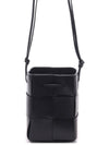 Intrecciato Cassette Small Bucket Bag Black - BOTTEGA VENETA - BALAAN 3