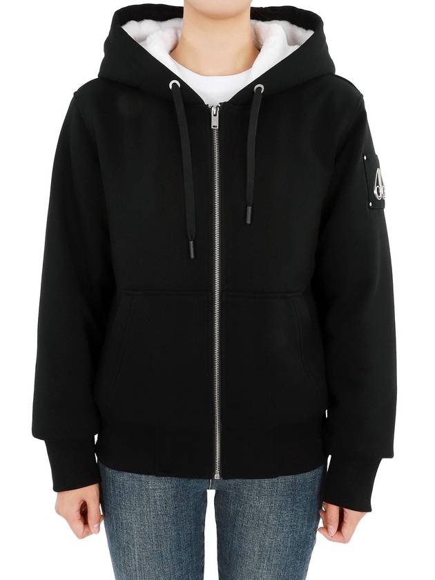 Classic Bunny 2 Zip Up Hoodie White Lining Black - MOOSE KNUCKLES - BALAAN 2