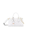 On The Go East West Monogram Embossed Calfskin Shoulder Bag White - LOUIS VUITTON - BALAAN 1