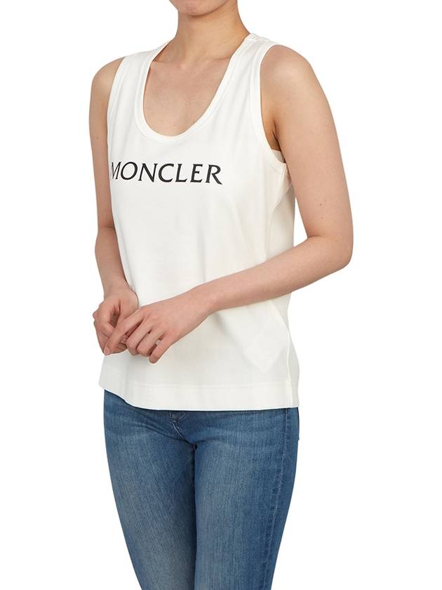 Logo Print Sleeveless White - MONCLER - BALAAN 6