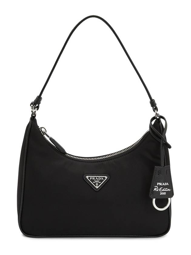 Re-Edition 2005 Silver Logo Re-Nylon Saffiano Mini Bag Black - PRADA - BALAAN 2