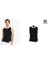 color matching point sleeveless collar t-shirt DD2WTS109BK - DUVIK - BALAAN 7