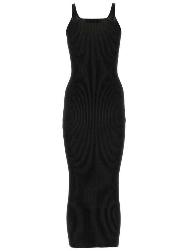 Knitted Singlet Performance Poly Long Dress Black - OUR LEGACY - BALAAN 3