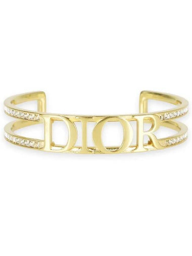 Revolution Bangle Crystal Bracelet Gold - DIOR - BALAAN 1