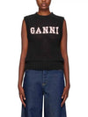 Cotton Rope Vest Black - GANNI - BALAAN 3