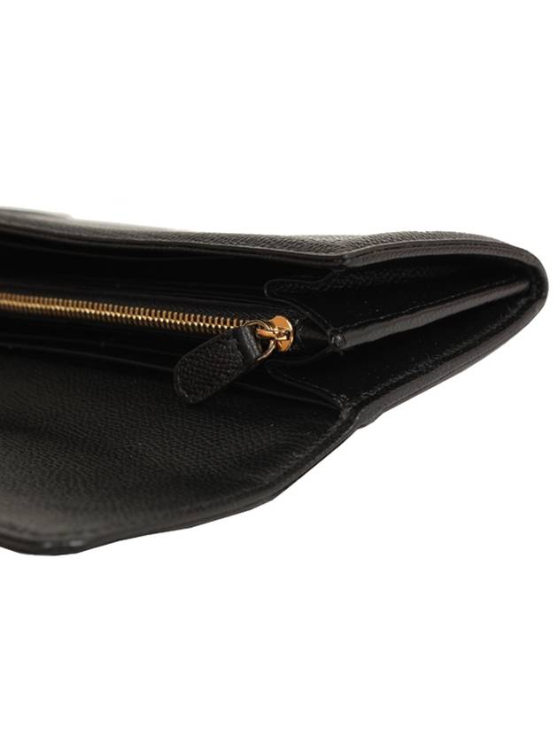 Bow Leather Long Wallet Black - SALVATORE FERRAGAMO - BALAAN 7