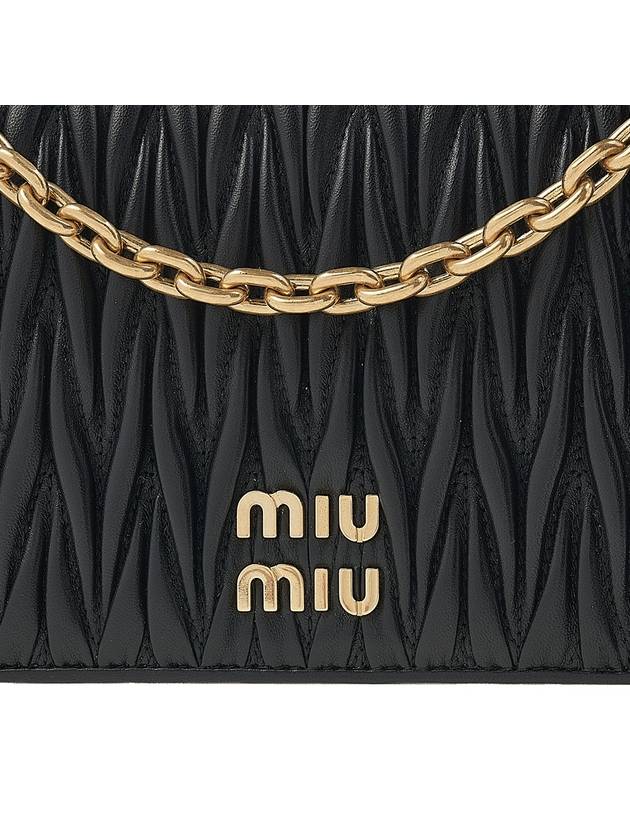 Matelasse Nappa Leather Mini Bag Black - MIU MIU - BALAAN 7