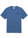 Handwriting Comfort Short Sleeve T-Shirt Storm Blue - MAISON KITSUNE - BALAAN 2