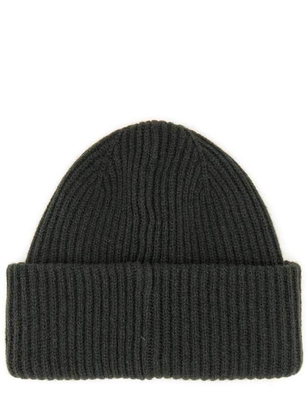 Logo Patch Wool Cashmere Beanie Verde - A.P.C. - BALAAN 3