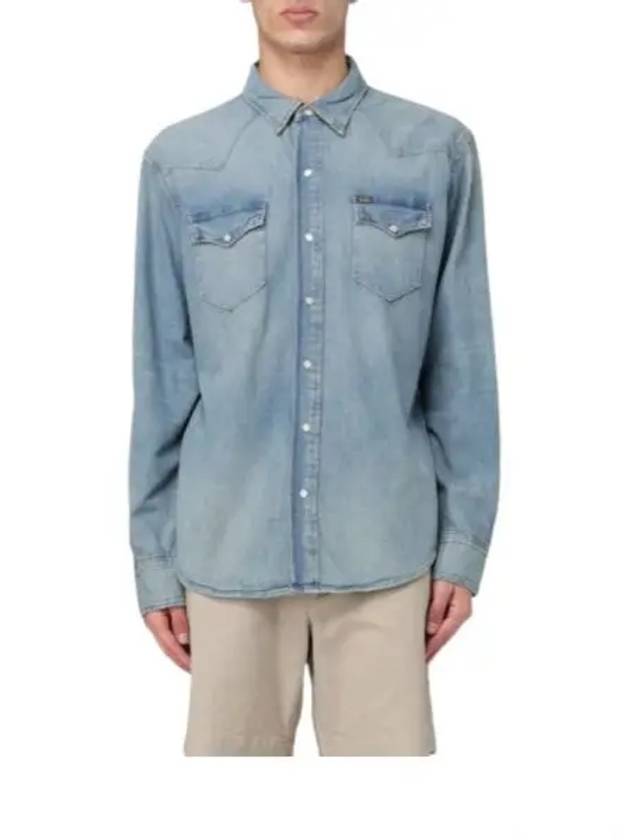 Denim Long Sleeve Shirt Blue - POLO RALPH LAUREN - BALAAN 2