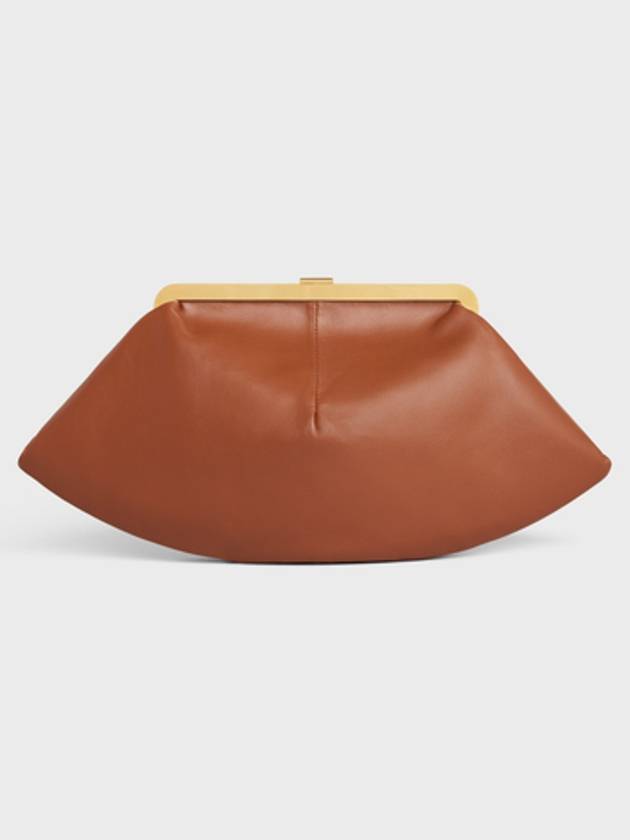 Triomphe Lambskin Pouch Bag Tan - CELINE - BALAAN 3