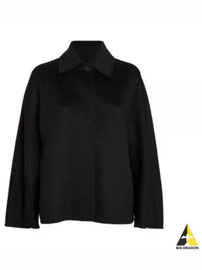 Midas Cashmere Shirt Jacket Black - MAX MARA - BALAAN 2