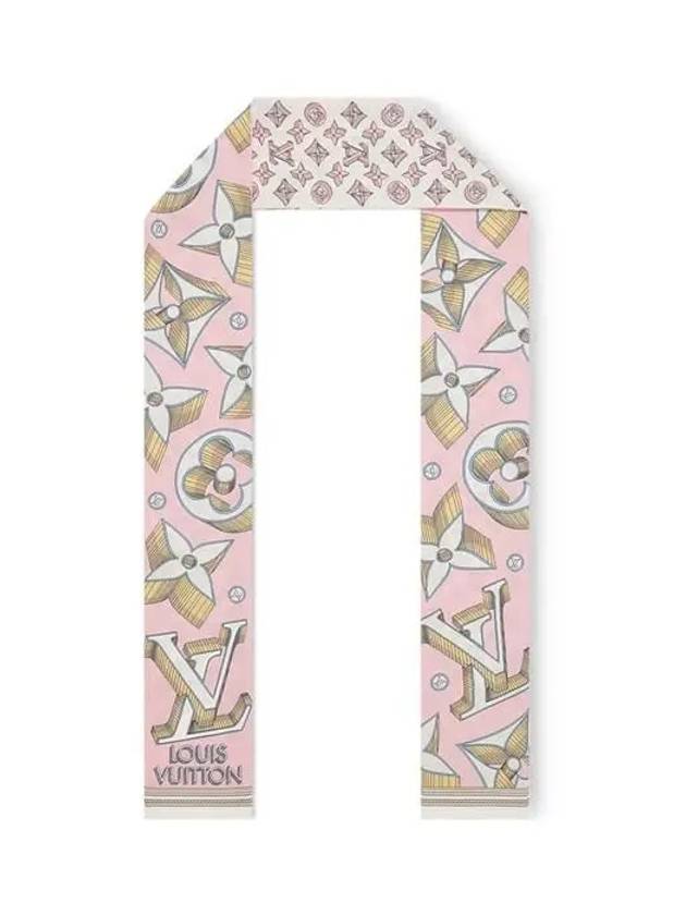 Ultimate 3D Monogram Scarf Rose - LOUIS VUITTON - BALAAN 2