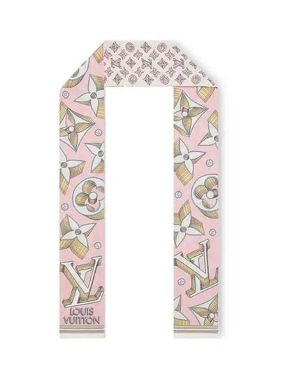 Ultimate 3D Monogram Scarf Rose - LOUIS VUITTON - BALAAN 2