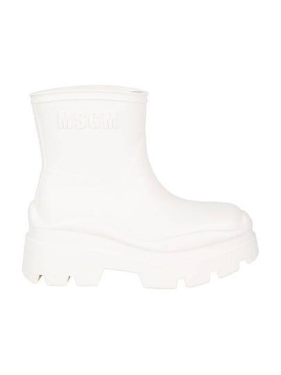 Logo Rain Boots White - MSGM - BALAAN 2