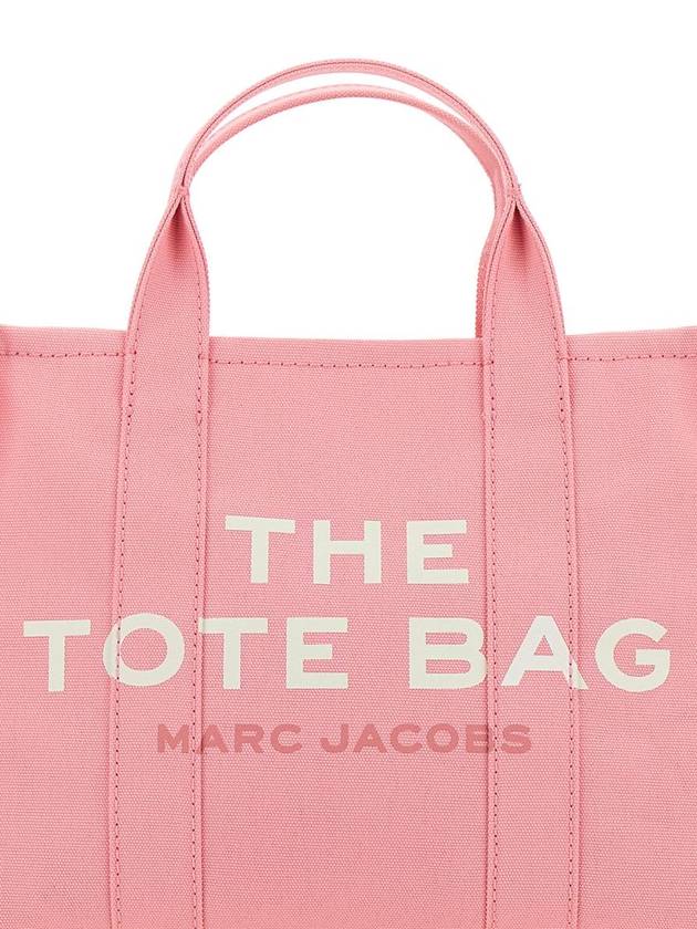 'The Medium Tote Bag' Pink Handbag With Logo On The Front In Cotton Woman - MARC JACOBS - BALAAN 3