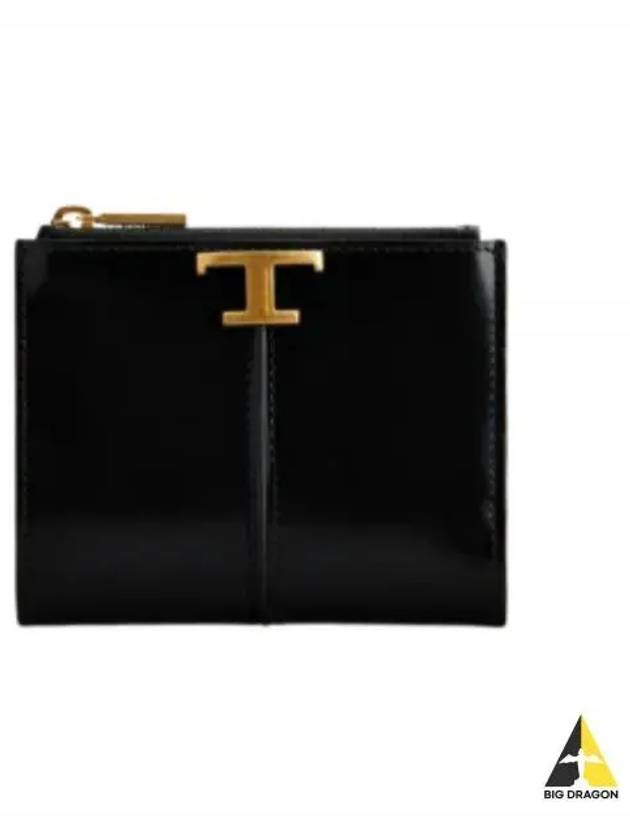 T Timeless Half Wallet Black - TOD'S - BALAAN 2