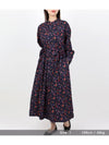 Floral printed flannel banded collar dress - ENGINEERED GARMENTS - BALAAN 11