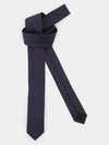 Double G Silk Tie Dark Blue - GUCCI - BALAAN 3