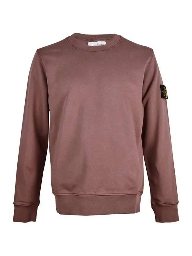 Garment Dyed Cotton Crewneck Sweatshirt Brown - STONE ISLAND - BALAAN 3