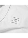 Oxford Grosgrain Placket Cotton Long Sleeve Shirt White - THOM BROWNE - BALAAN 3