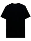 Logo Print Cotton Oversized Short Sleeve T-Shirt Black - BURBERRY - BALAAN 3