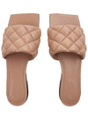 Padded Quilted Slippers Beige - BOTTEGA VENETA - BALAAN 7